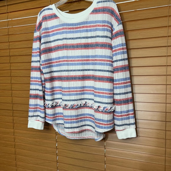 Skye’s The Limit 2 piece blouse Size PXL red, blue and white - Picture 4 of 6